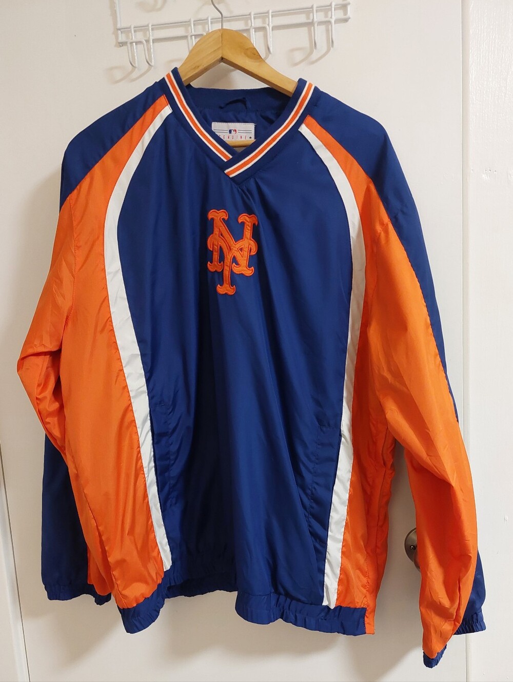 New York Mets Pullover Jacket - Blue & Orange
